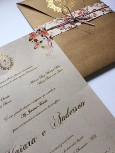 envelope de convite de casamento